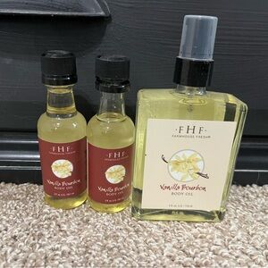 Vanilla Bourbon Body Oil Set